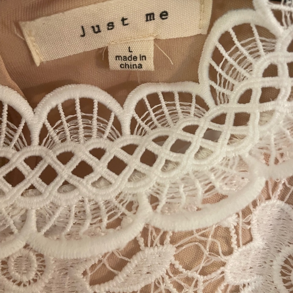 Just Me White Lace Dress - Picture 10 of 11